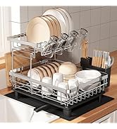 Amazon｜MAJALiS 食器 水切りラック 2段 ステンレス 食器乾燥ラック